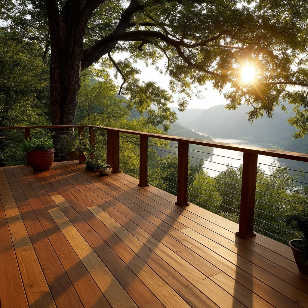 Black Locust Wide Plank Decking