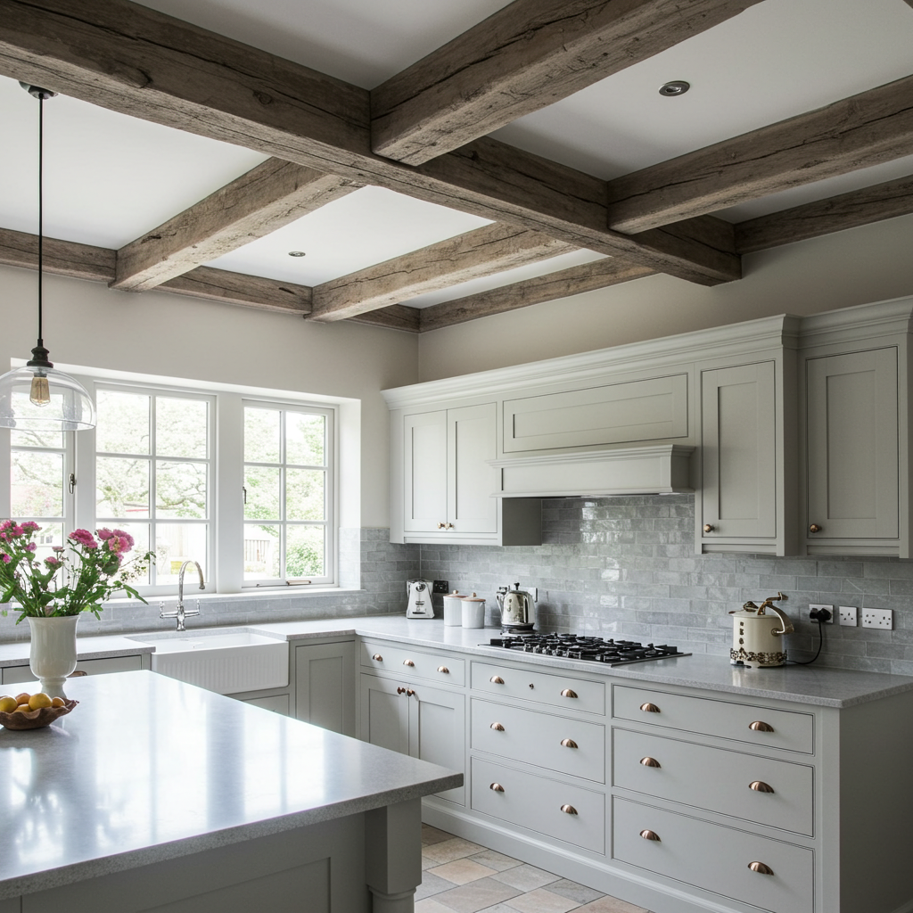 Grey_Hand_Hewn_Reclaimed_Solid_Beam_Light_Grey_Kitchen