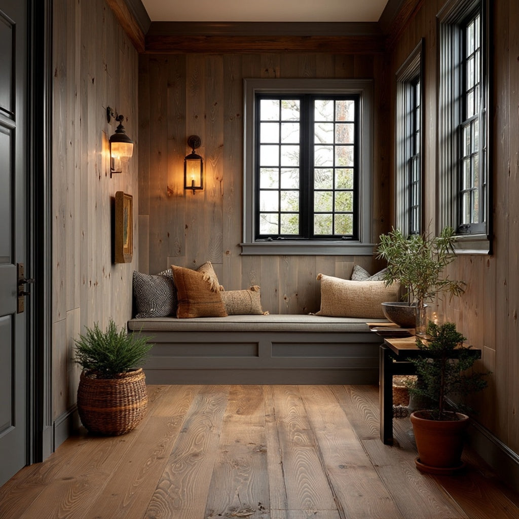 The Leather Weathered Softwood Wall Paneling