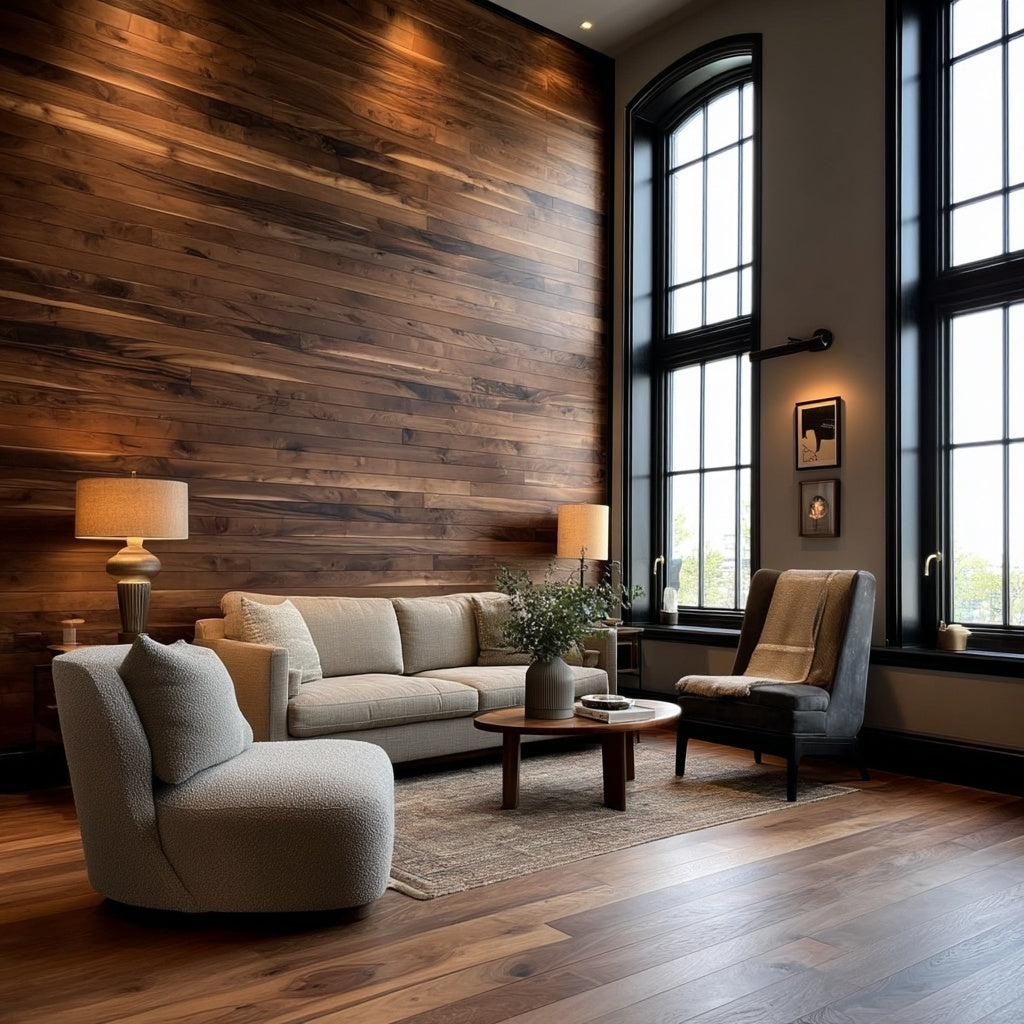 Walnut Wall Paneling – Beam & Baron