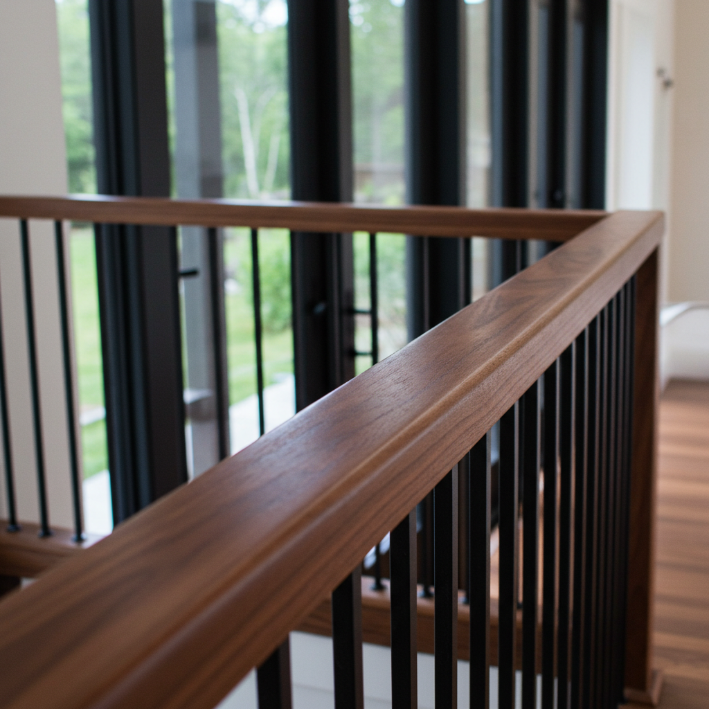 Walnut_Hand_Rail_Close_Angle