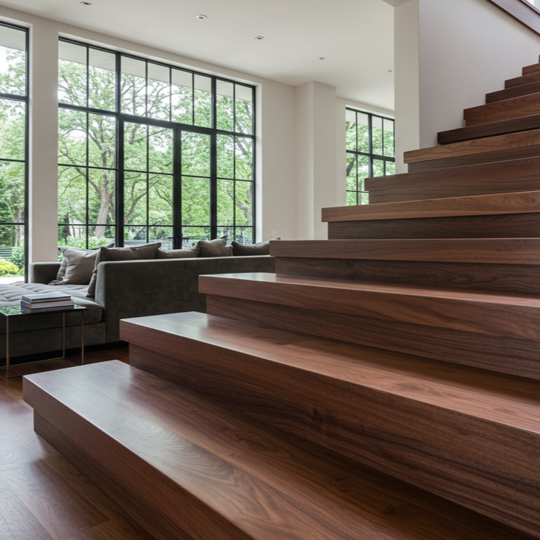 Walnut_Stair_Tread_Close_Angle