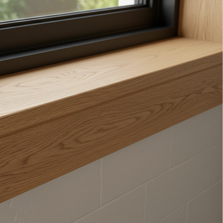 White_Oak_Casing_Moulding_Windowsill