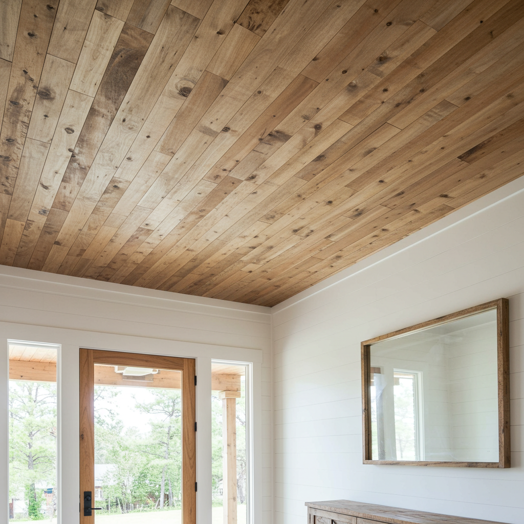 The Howard Brown Reclaimed Barnwood Ceiling Paneling