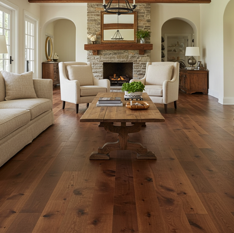Walnut Wide Plank Flooring
