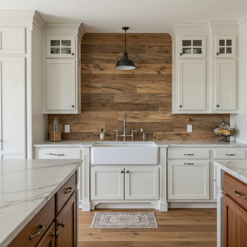 The Merriman Light Brown Reclaimed Barnwood Wall Paneling
