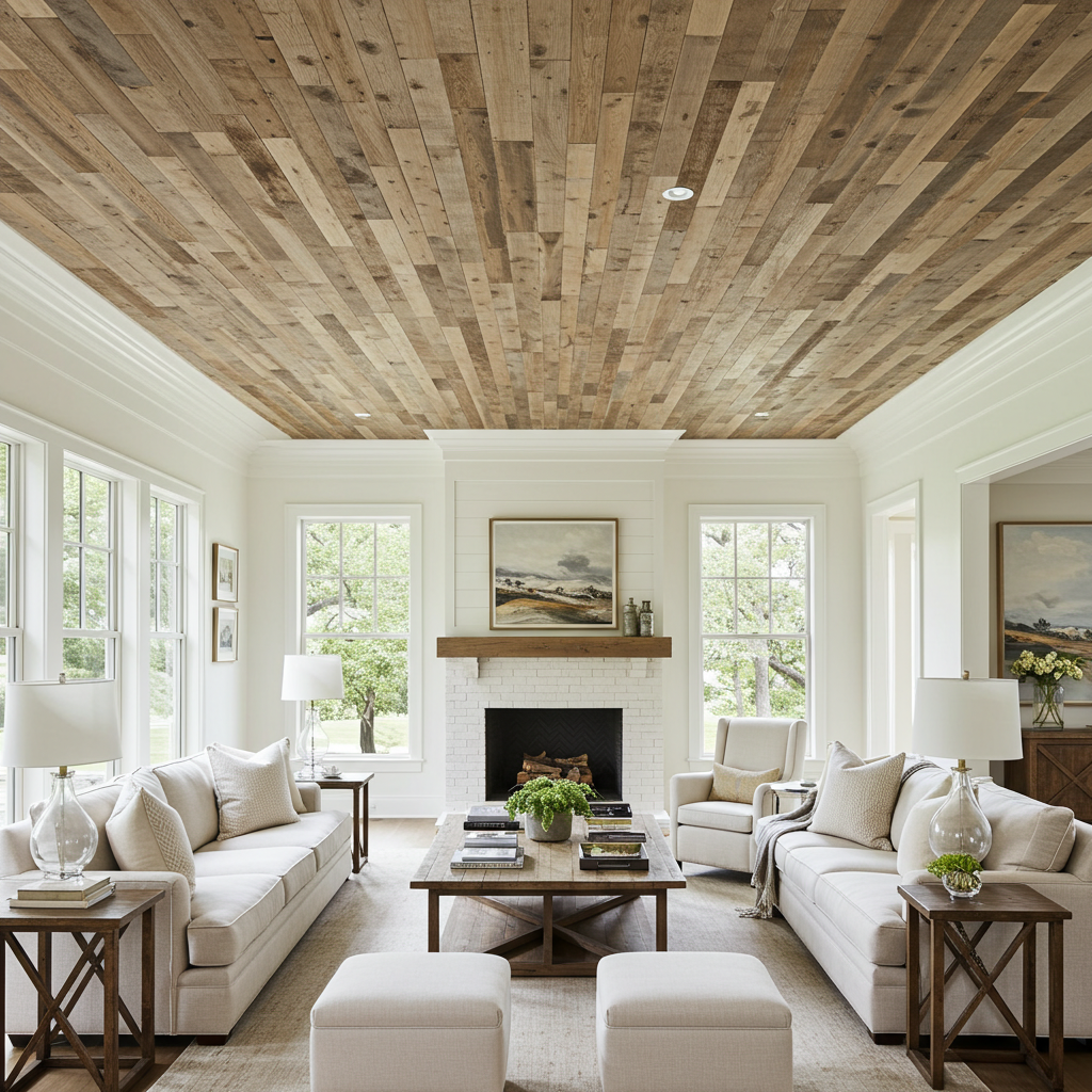The Howard Brown Reclaimed Barnwood Ceiling Paneling