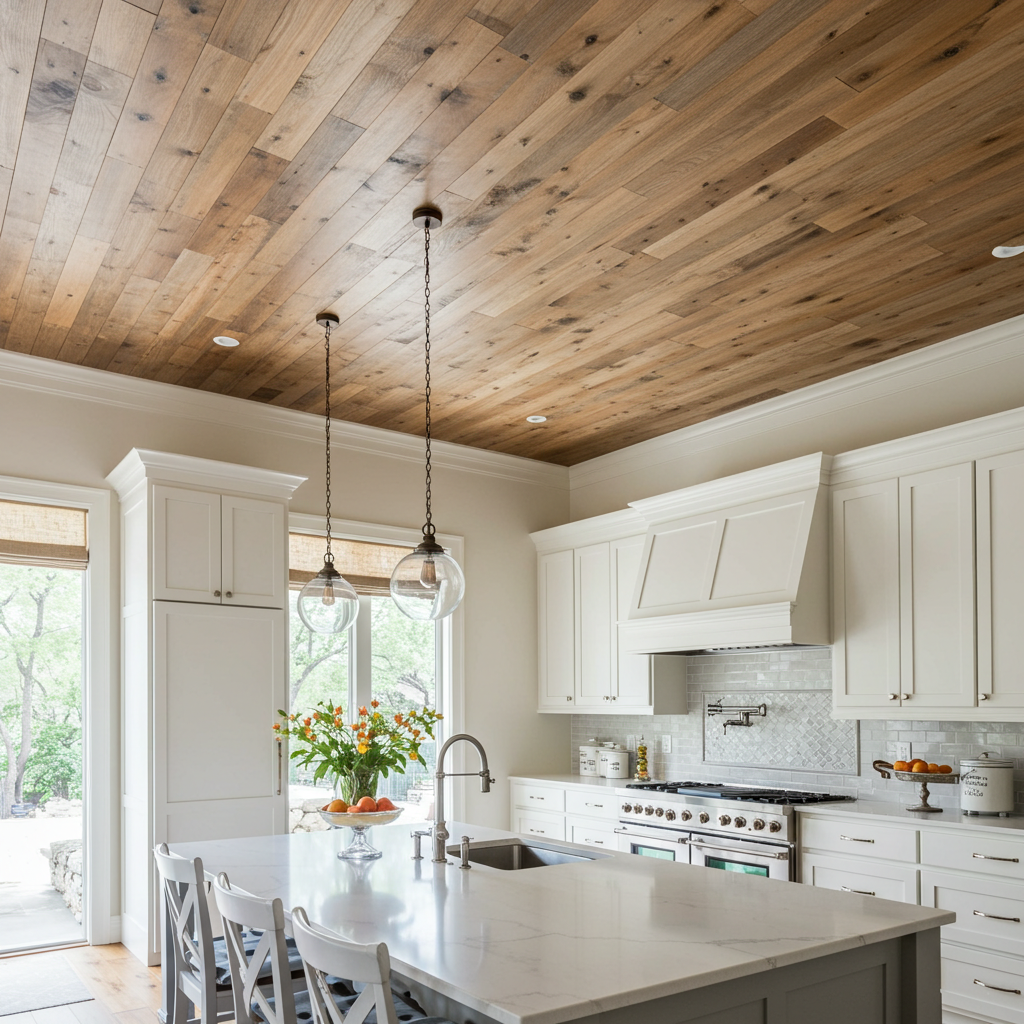 The Howard Brown Reclaimed Barnwood Ceiling Paneling