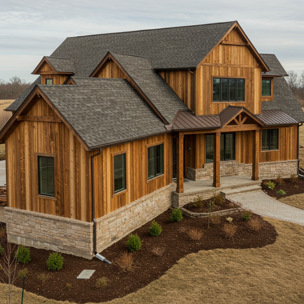 The Harper Brown Reclaimed Hemlock Siding