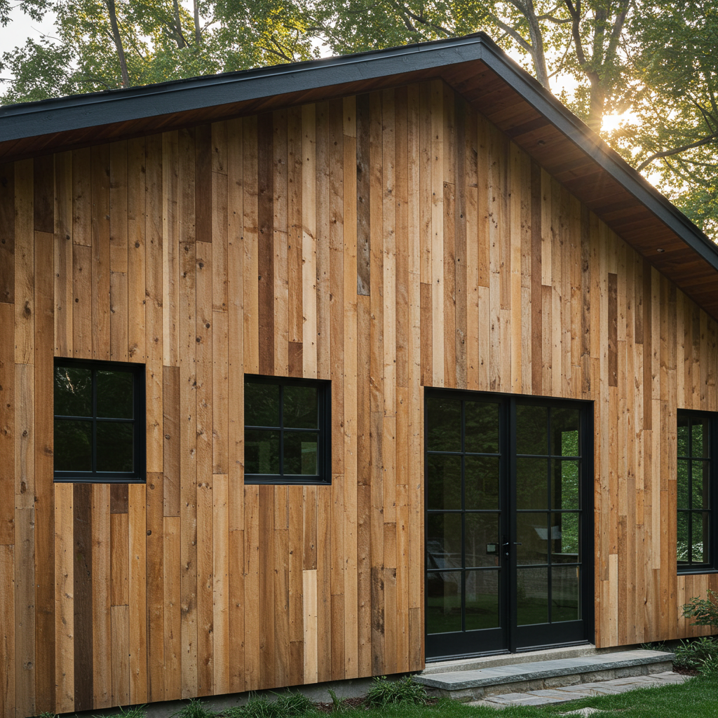 The Harper Brown Reclaimed Hemlock Siding