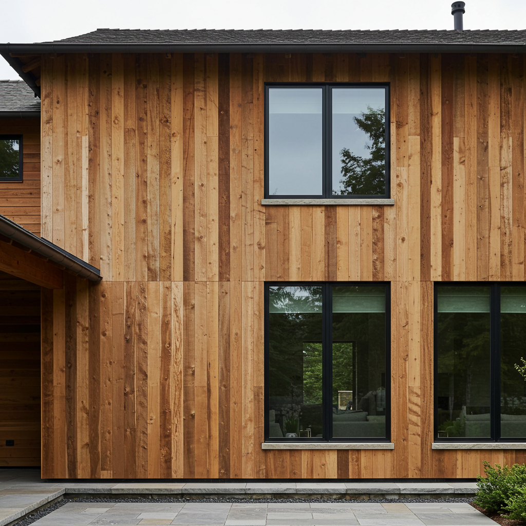 The Harper Brown Reclaimed Hemlock Siding