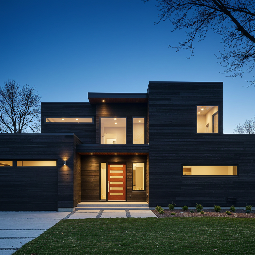 The Bradford Black Reclaimed Hemlock Siding