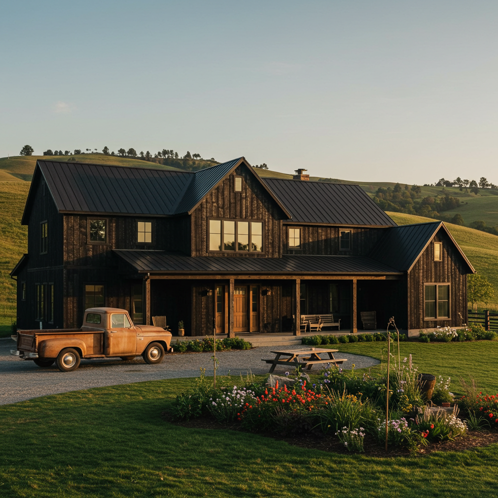 The Bradford Black Reclaimed Hemlock Siding