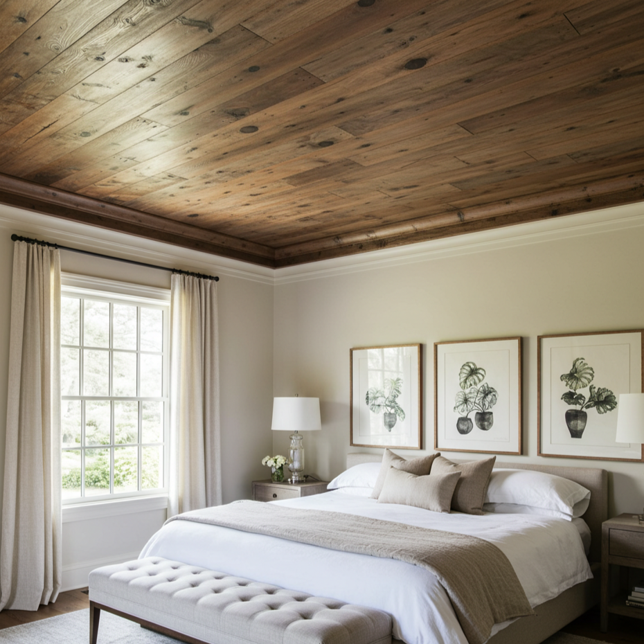The Howard Brown Reclaimed Barnwood Ceiling Paneling
