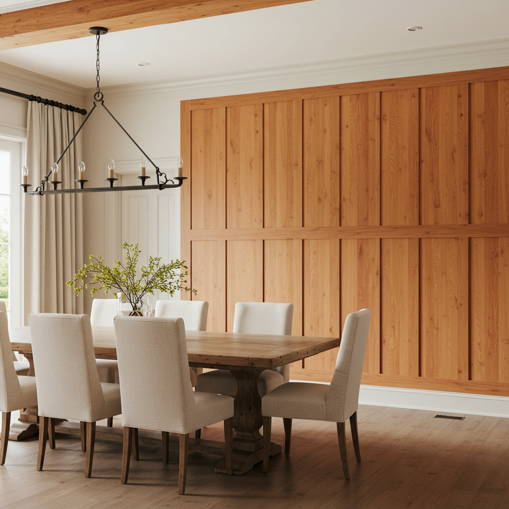 Cherry Wall Paneling