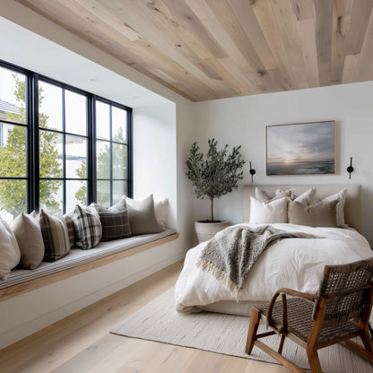 Whitewashed White Oak Wide Plank Flooring