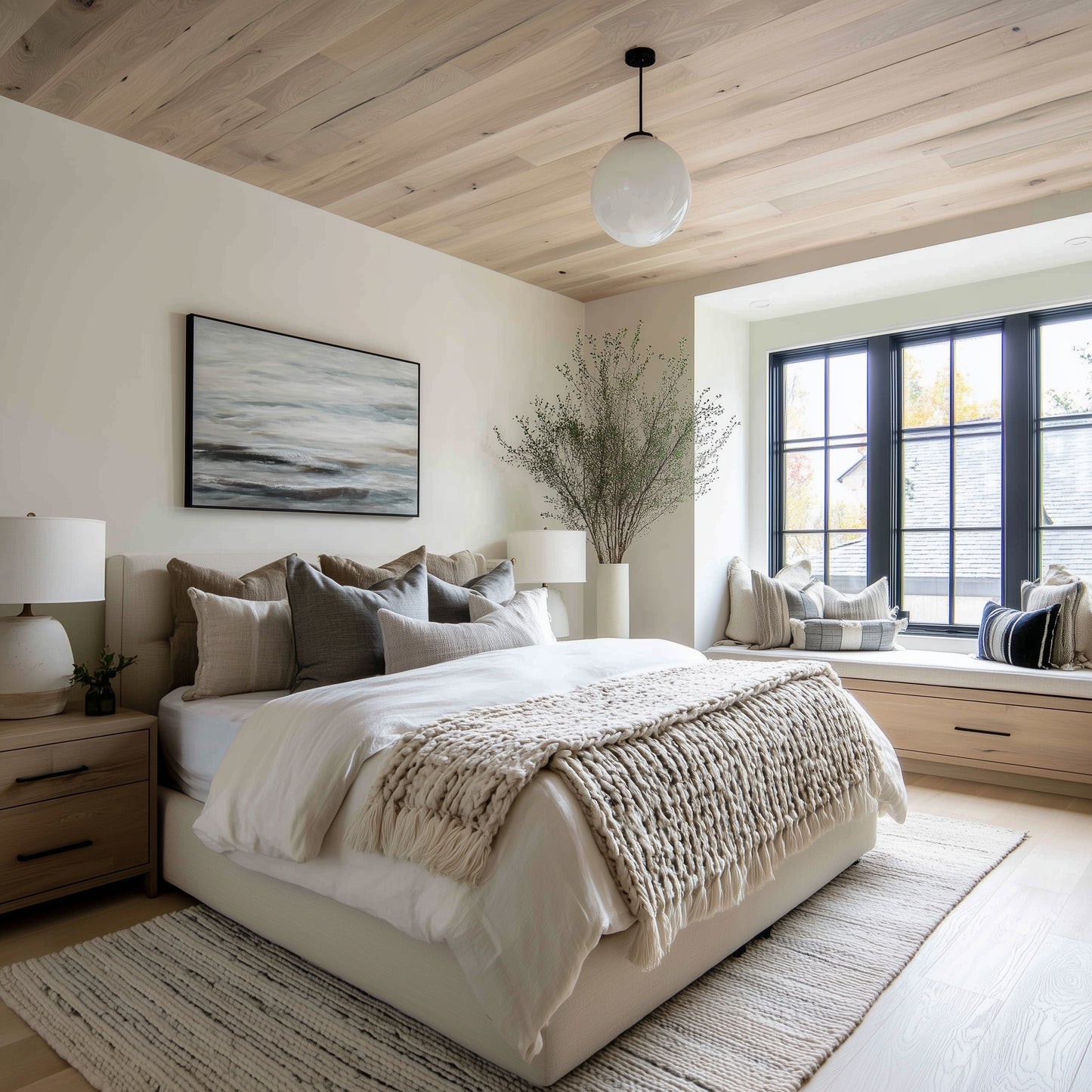 Whitewashed White Oak Wide Plank Flooring