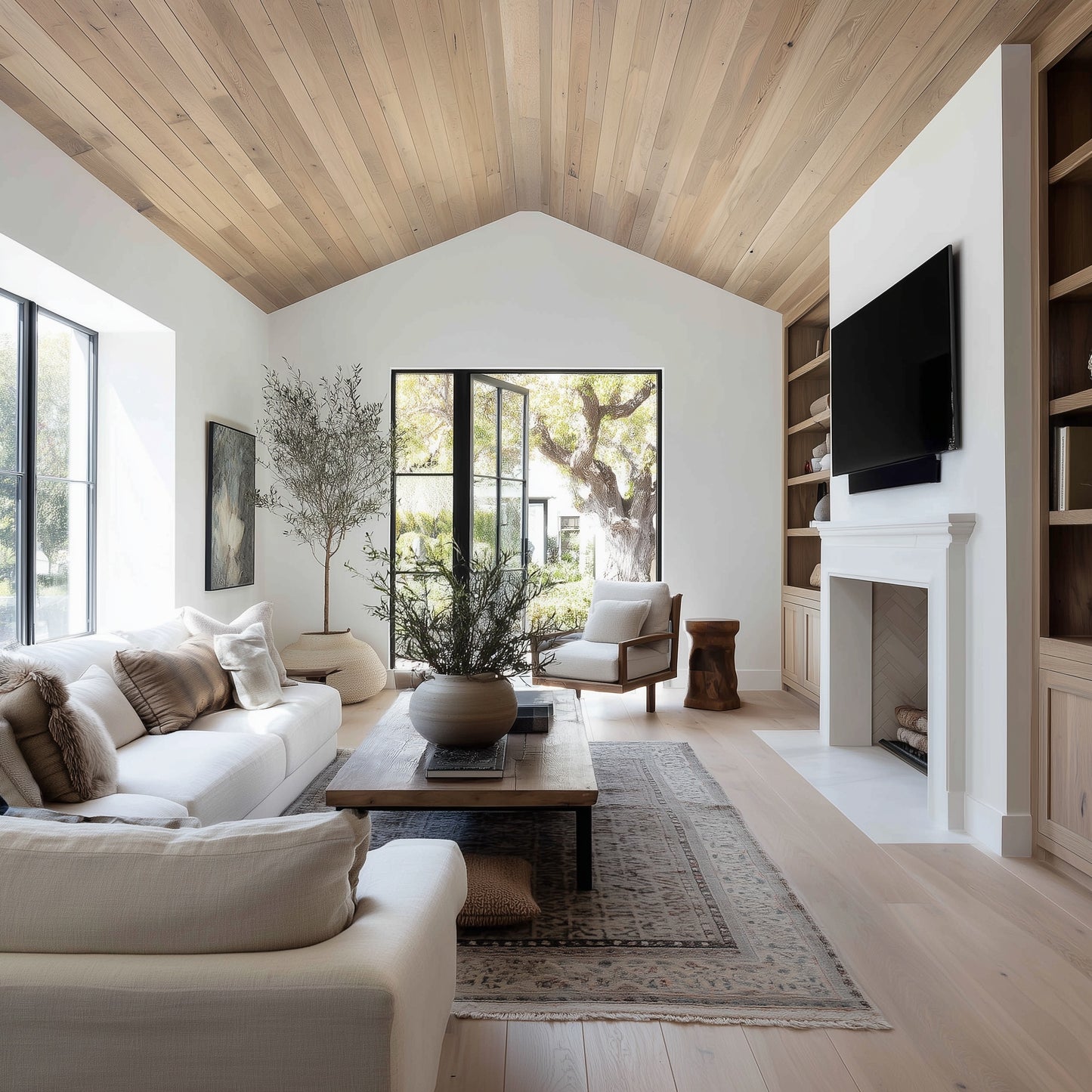 Whitewashed White Oak Wide Plank Flooring