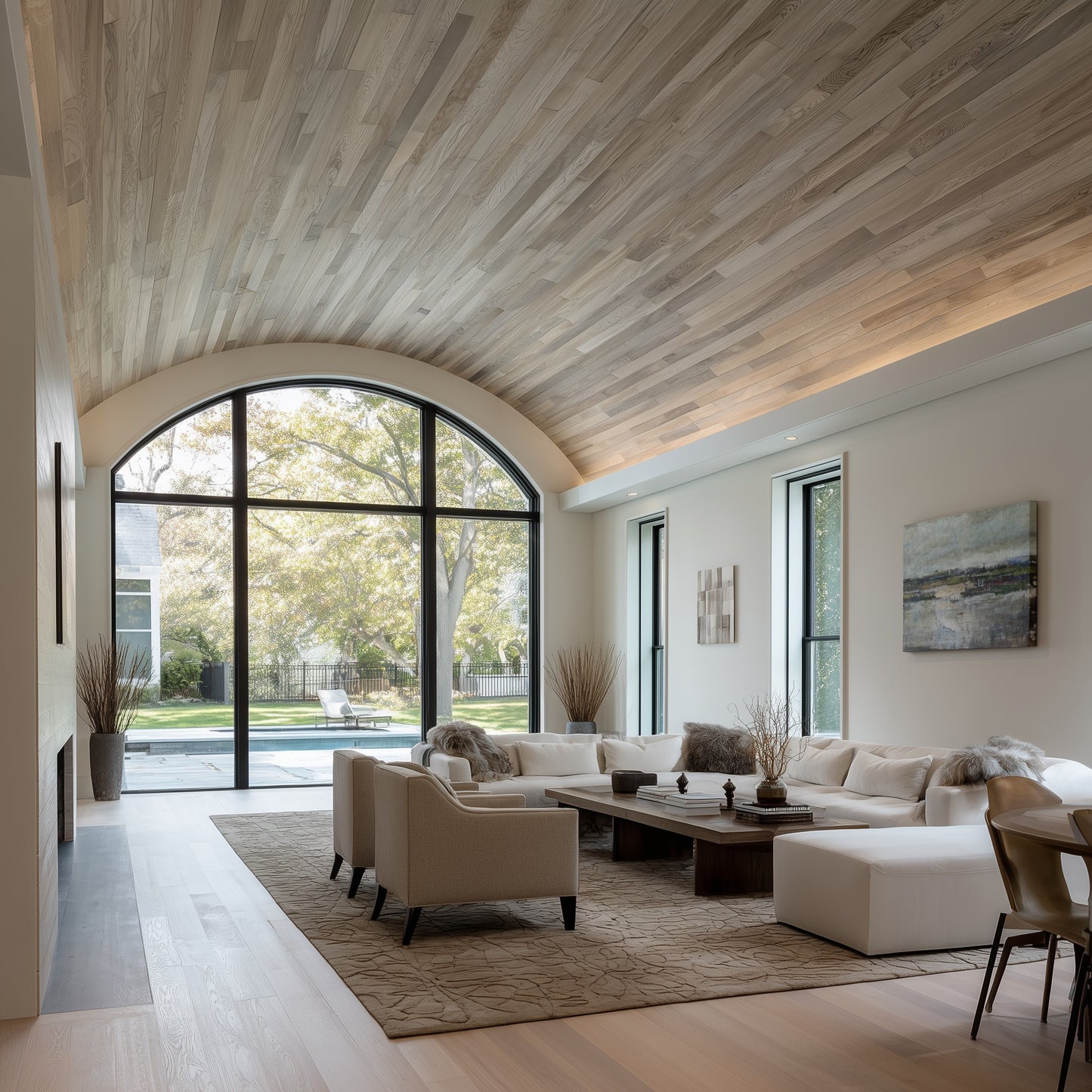 Whitewashed White Oak Wide Plank Flooring