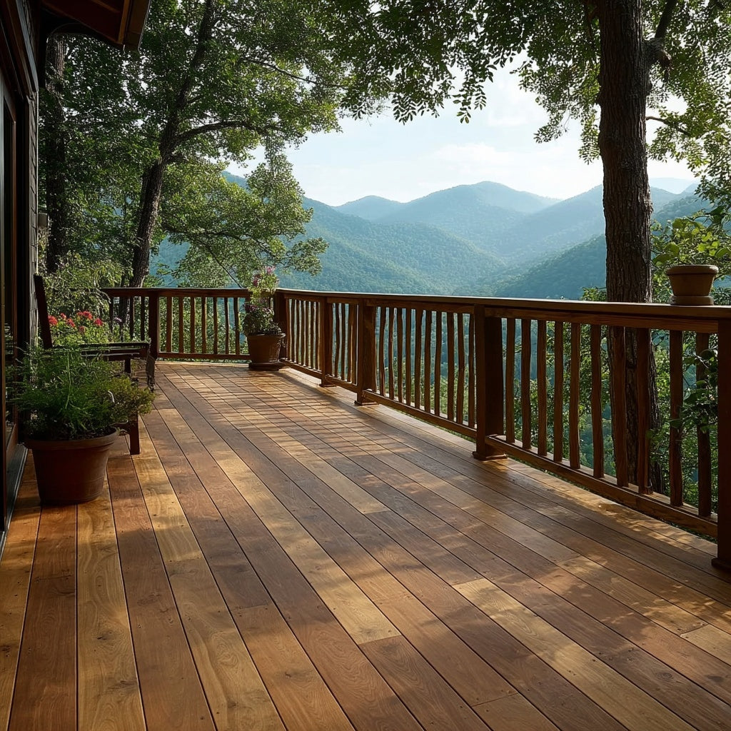 Black Locust Wide Plank Decking