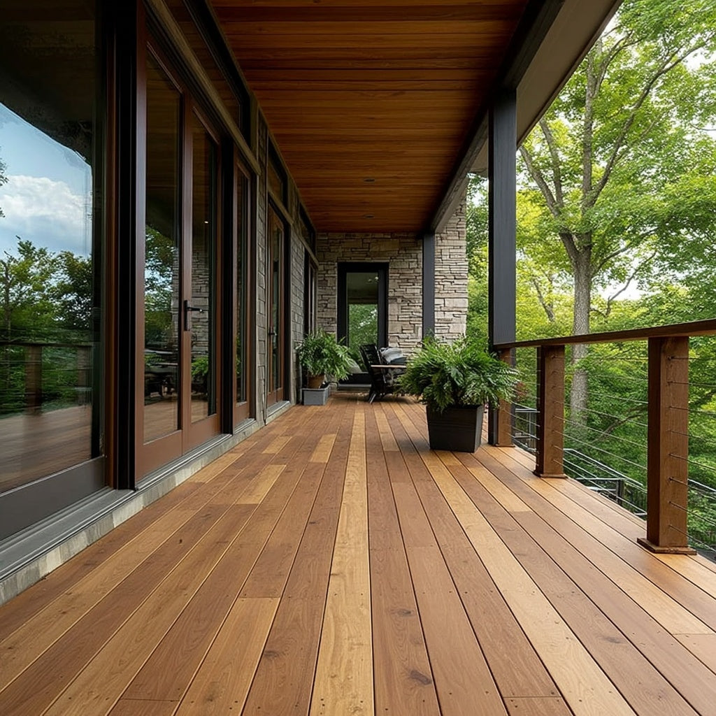 Black Locust Wide Plank Decking