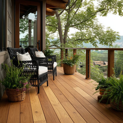 Black Locust Wide Plank Decking