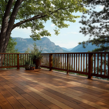 Black Locust Wide Plank Decking