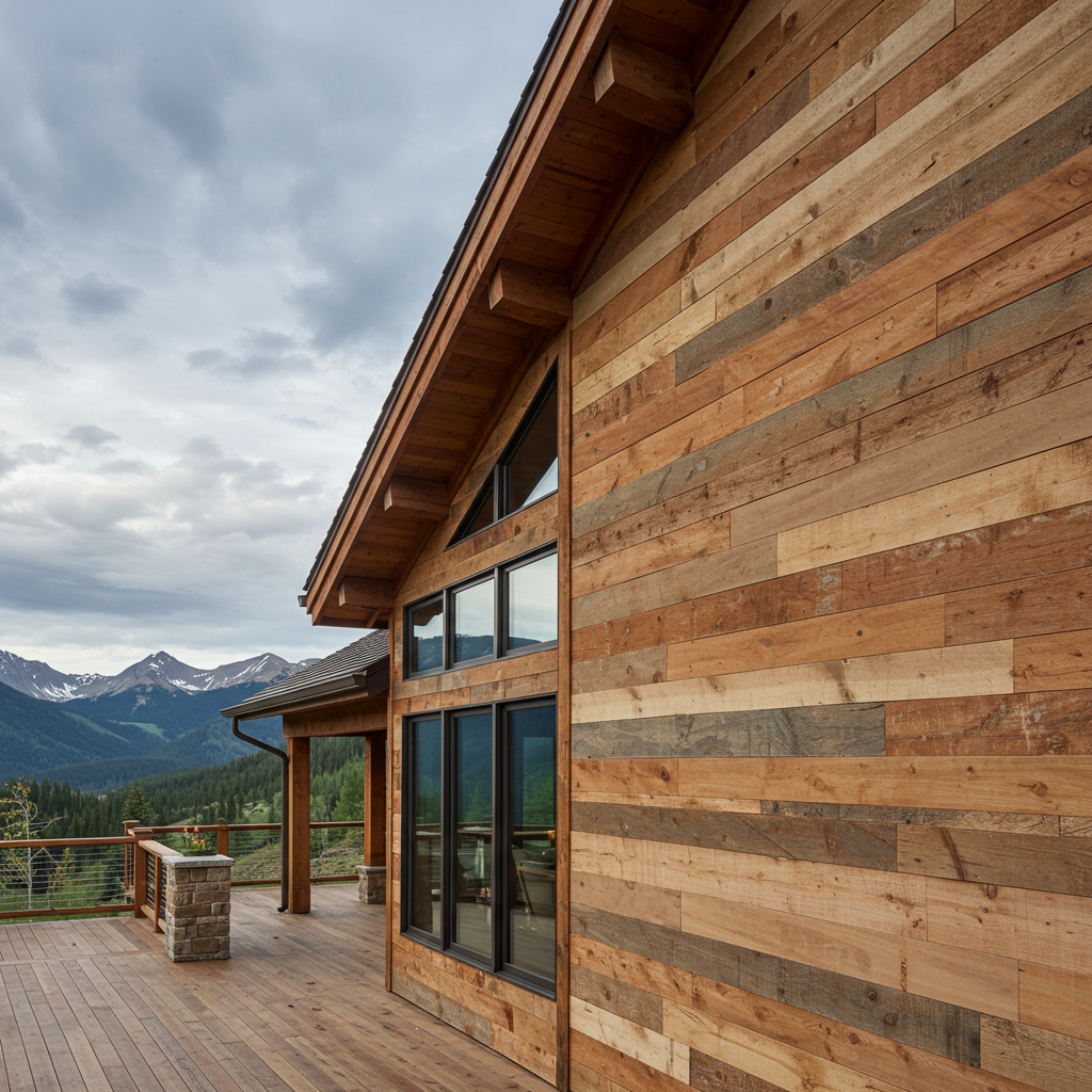 Brown_Reclaimed_Barnwood_Siding_Angle_Mountain_Home
