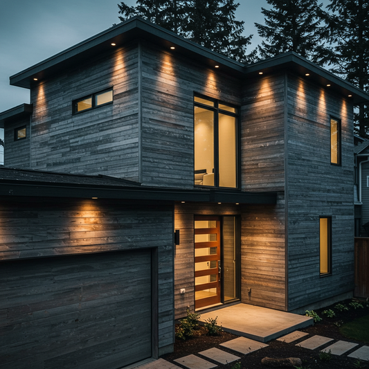 Grey_Reclaimed_Hemlock_Siding_Modern_Night
