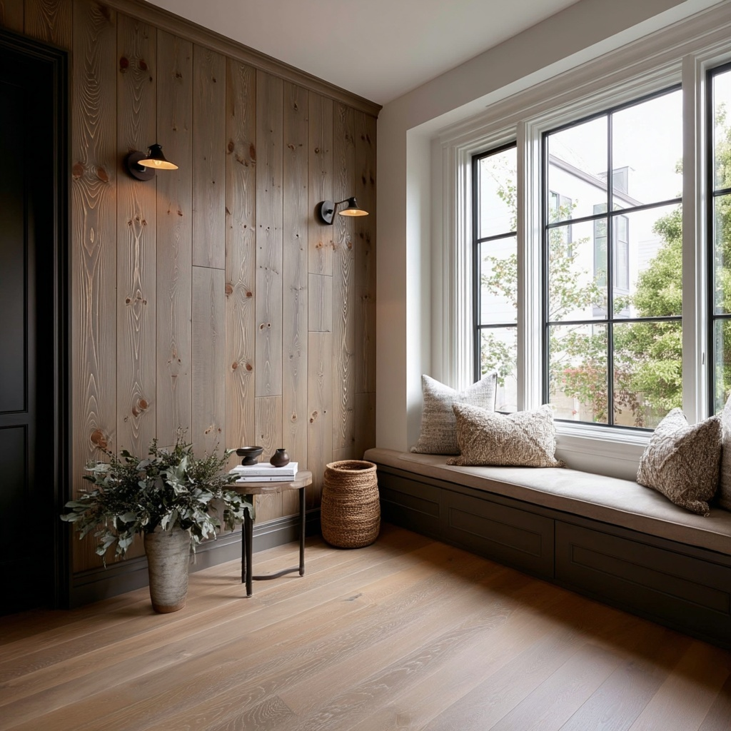 The Leather Weathered Softwood Wall Paneling