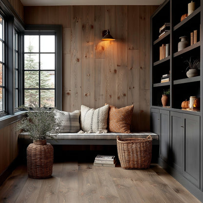 The Leather Weathered Softwood Wall Paneling