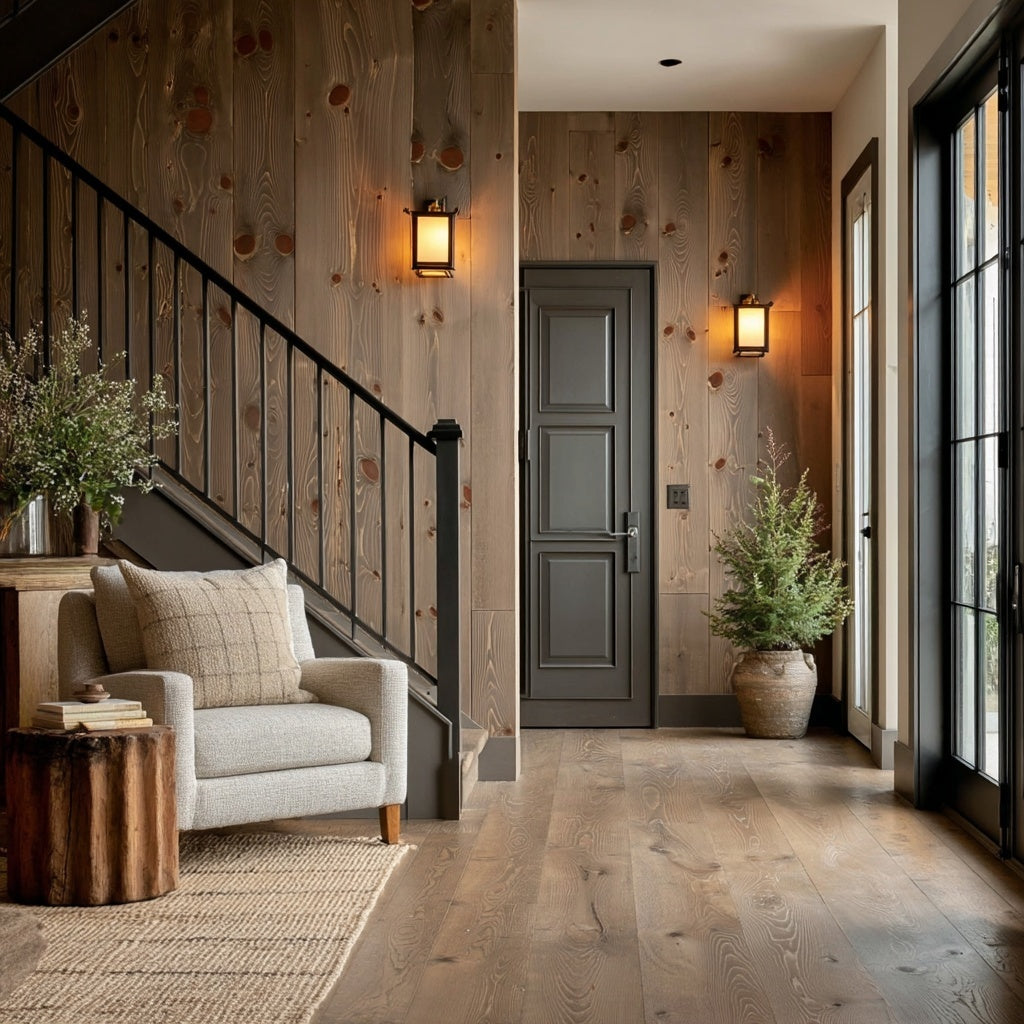 The Leather Weathered Softwood Wall Paneling