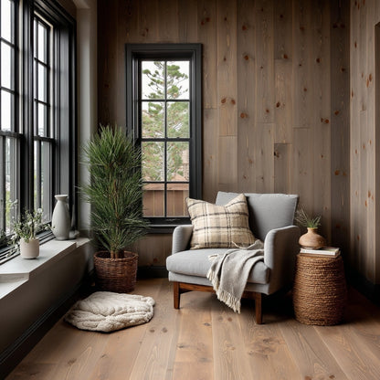 The Leather Weathered Softwood Wall Paneling