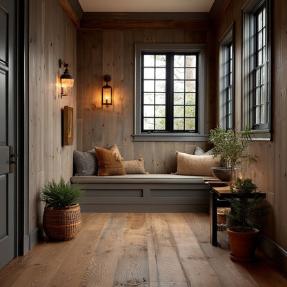 The Leather Weathered Softwood Wall Paneling