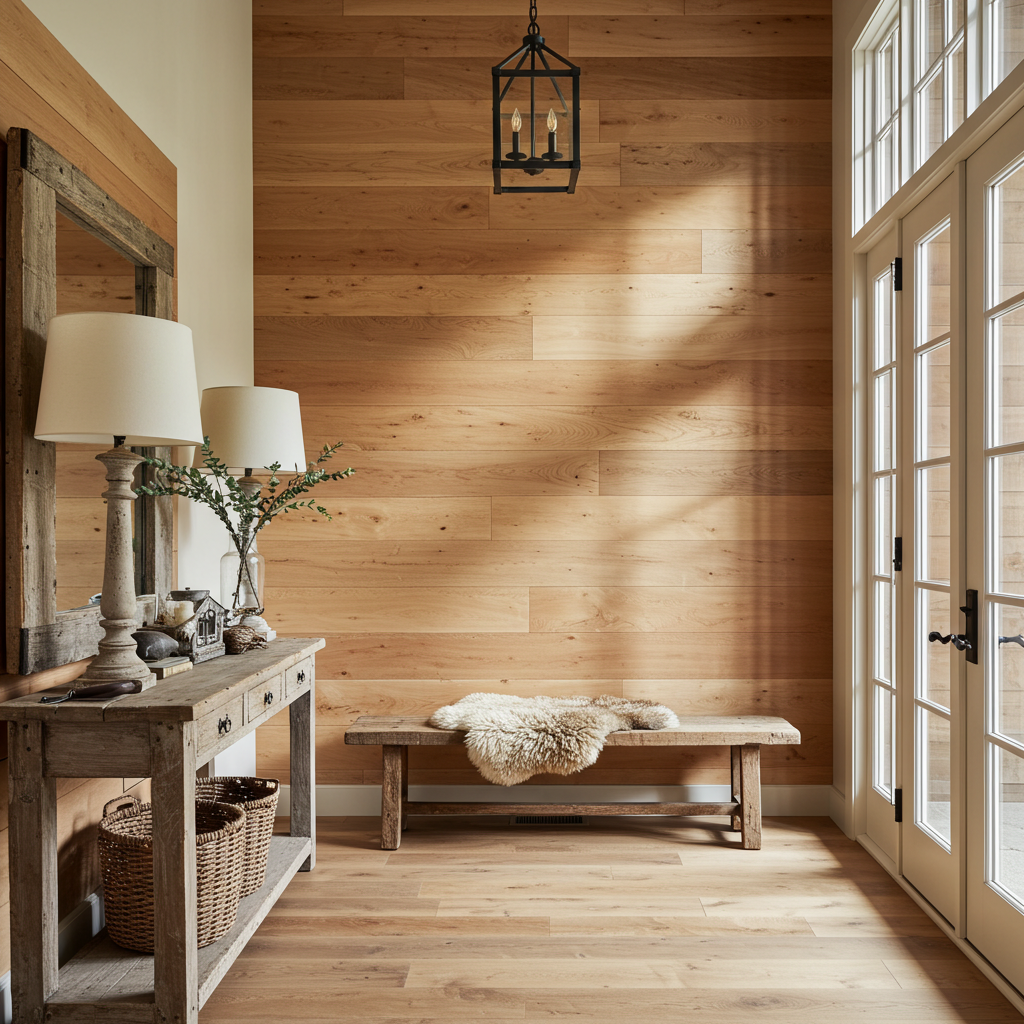 Maple_Wall_Paneling_Bench_Accent_Wall