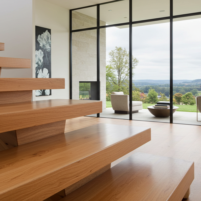 Oak_Floating_Stair_Tread_Low_Close_Angle