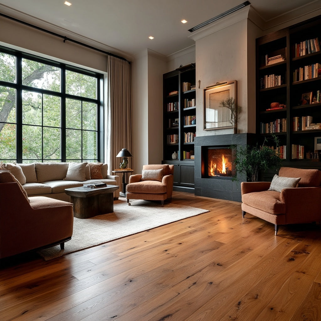 Red Oak Wide Plank Flooring