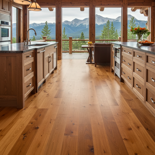 Red_Oak_Flooring_Kitchen_Island