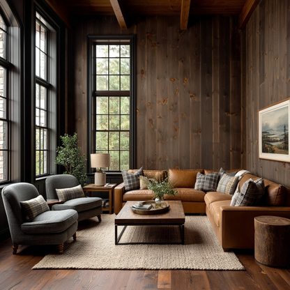 The Tobacco Weathered Softwood Wall Paneling