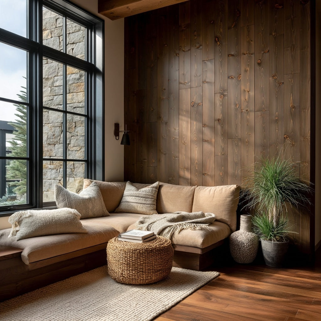 The Tobacco Weathered Softwood Wall Paneling