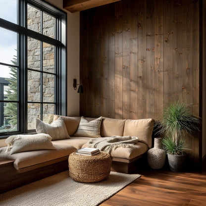The Tobacco Weathered Softwood Wall Paneling