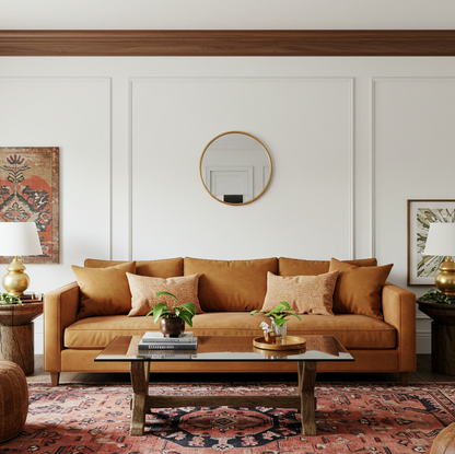 Walnut_Crown_Moulding_Leather_Couch