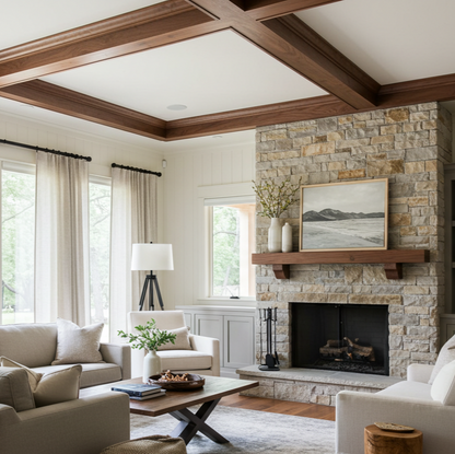 Walnut_Crown_Moulding_Stone_Fireplace