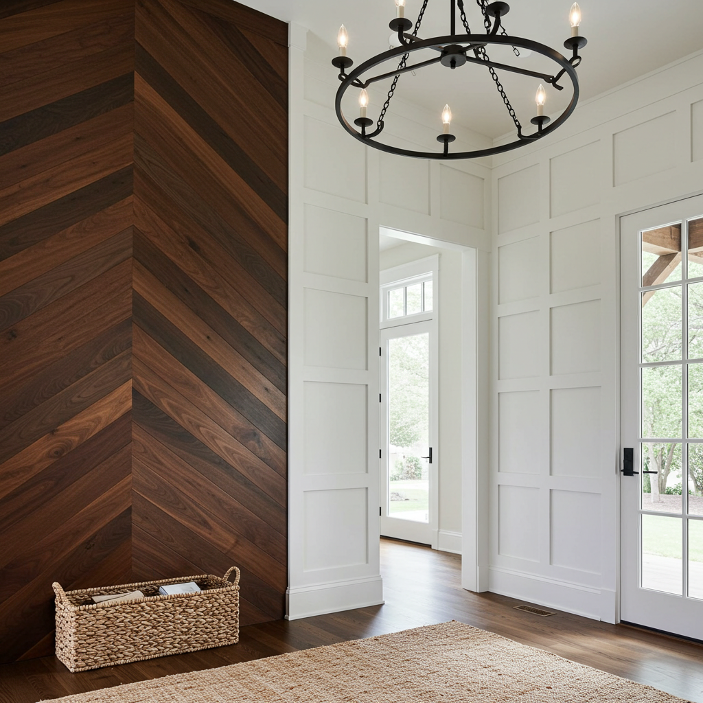 Walnut_Wall_Paneling_Accent_Wall