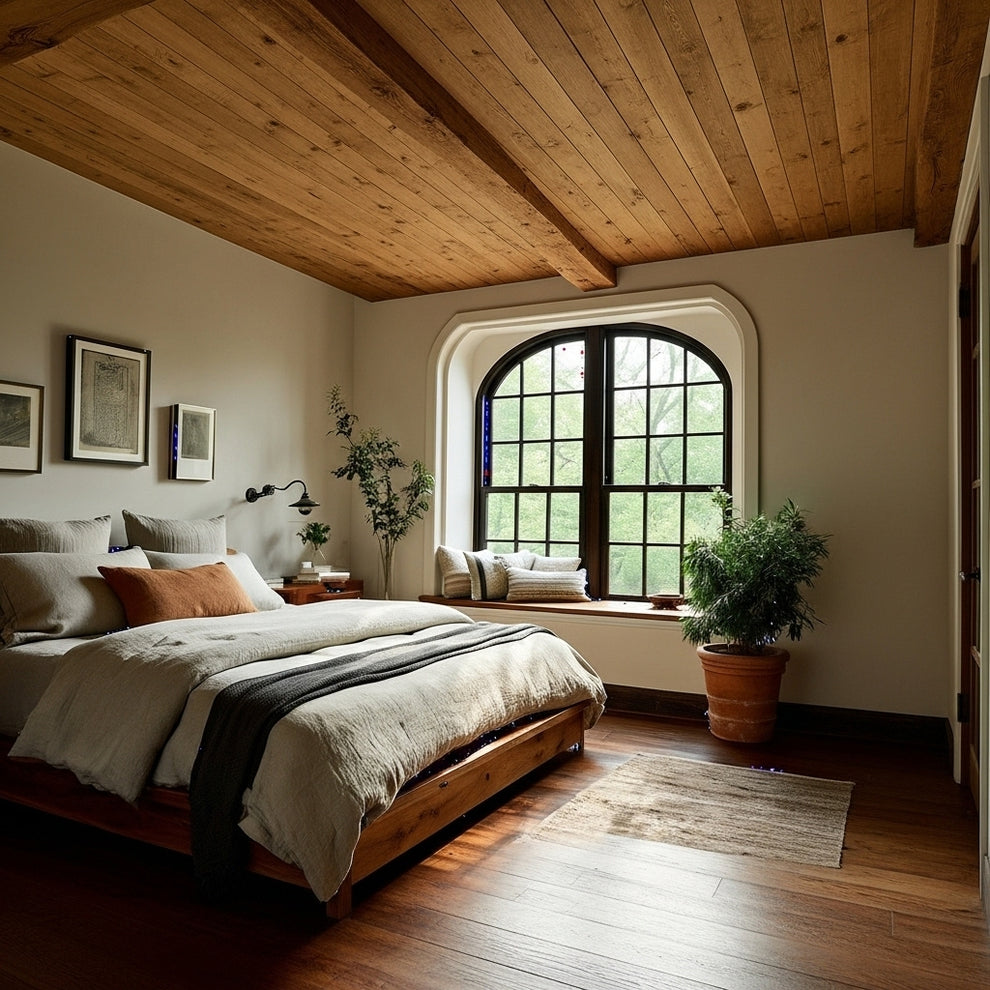Stunning Paneling For Soaring Ceiling image