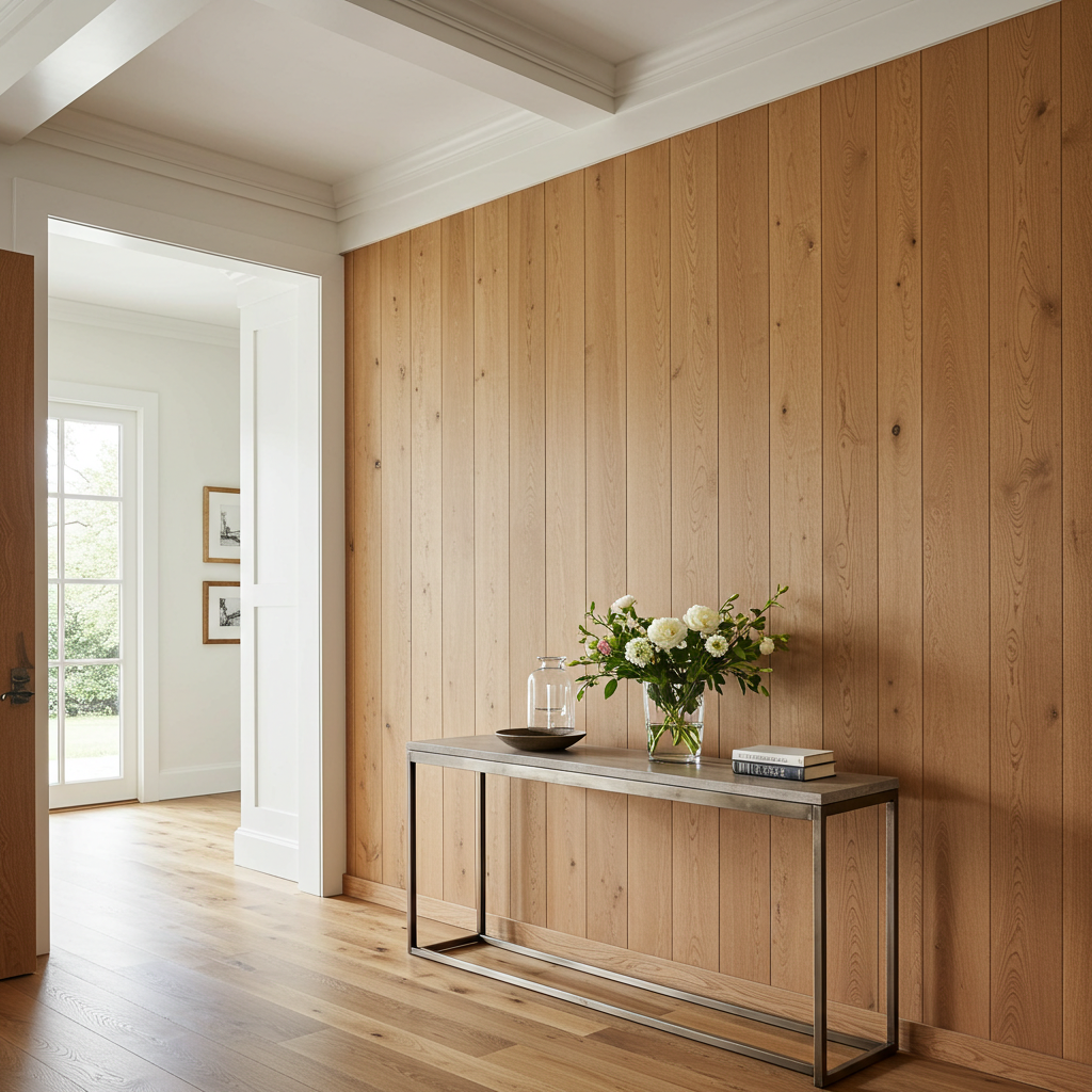 White_Oak_Wall_Paneling_Hallway