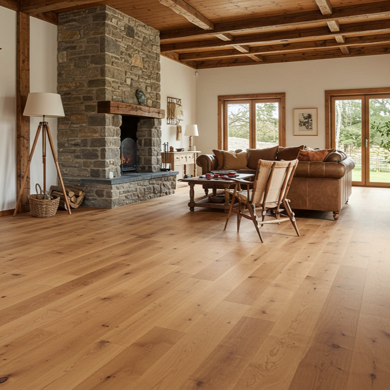 Cherry Wide Plank Flooring