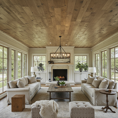The Howard Brown Reclaimed Barnwood Ceiling Paneling