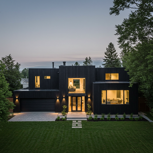The Bradford Black Reclaimed Hemlock Siding