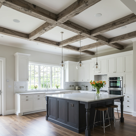 The Moyer Grey Hand Hewn Solid Beam